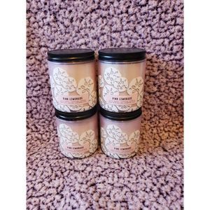 Bath and Body Works Pink Lemonade Fragrance Single Wick Candle Set of 4